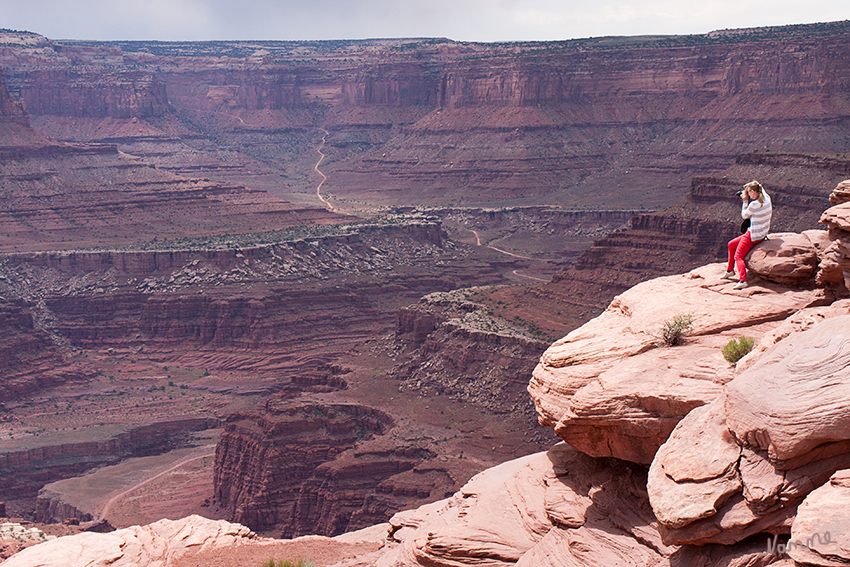 Dead Horse Point State Park
Dead Horse Point Overlook
Blick auf tiefe Schluchten und einmaligen Felsformationen.
Schlüsselwörter: Amerika Dead Horse Point State Park