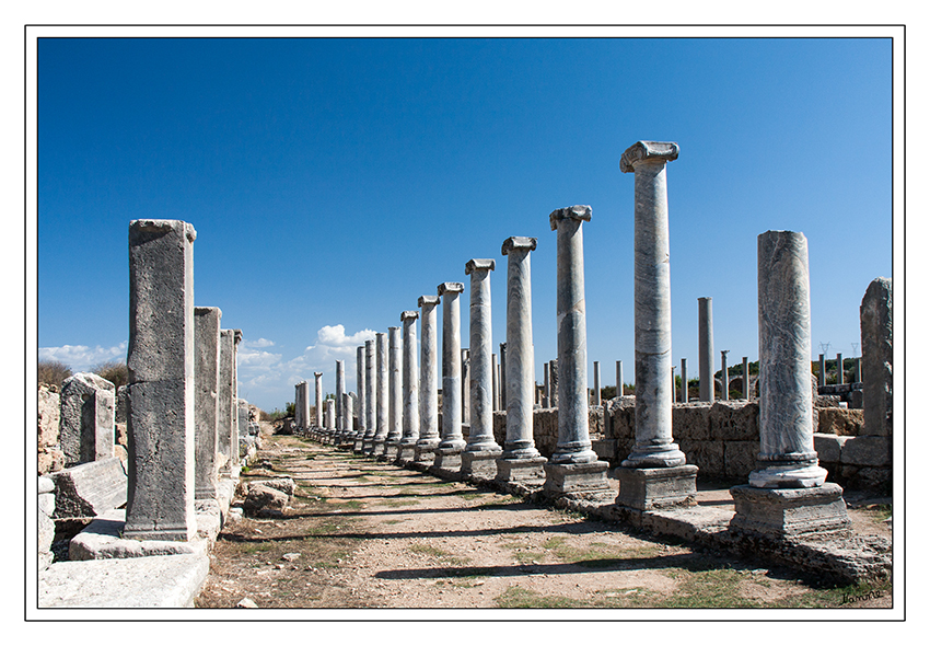 Perge
Dieser Komplex, der früher als Angora interpretiert wurde, besaß eine Funktion als Macellum, ein Verkaufsplatz für exklusive Lebensmittel.
Das Macellum von Perge wird in die 2. Hälfte des 2. Jahrhundert n.
Ch. datiert.   
Schlüsselwörter: Türkei Perge