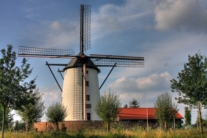 Braunsmühle
Die Landschaft rund um die Umgehungsstraße um den Kaarster Stadtteil Büttgen ist durch flaches Land, wenig Bäume und viel Landwirtschaft geprägt. Da fällt die Braunsmühle am Straßenrand wohltuend auf
Schlüsselwörter: Braunsmühle    Büttgen     Kaarst