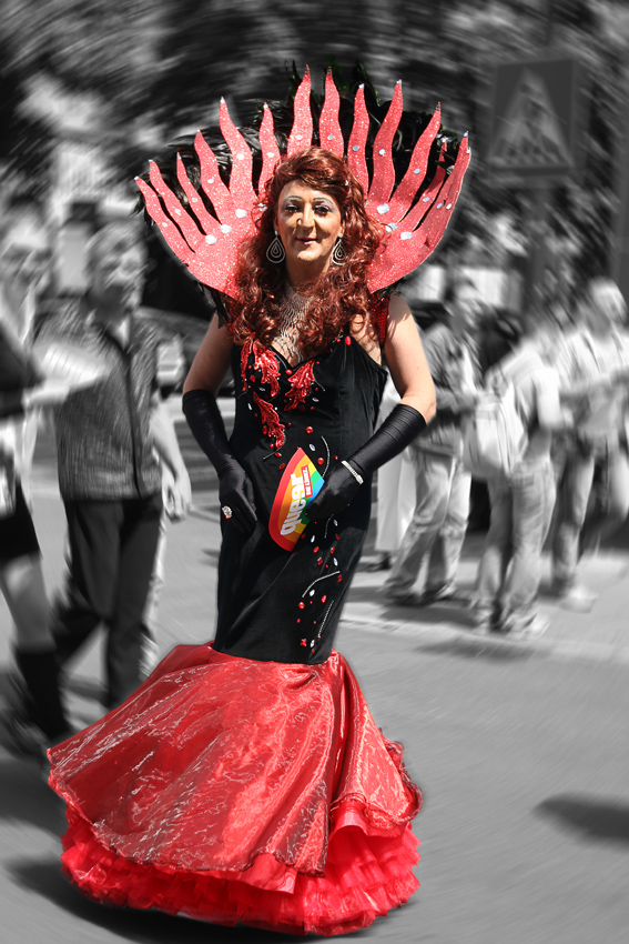 Rote Schönheit
CSD Parade in Düsseldorf
Schlüsselwörter: CSD     Düsseldorf