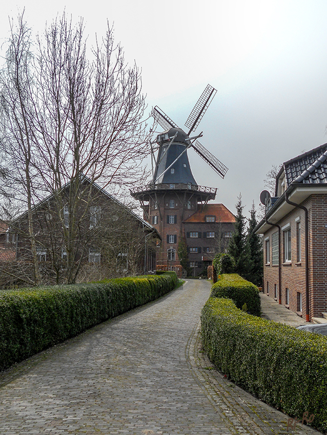 Windmühle
Der fünfstöckige Galerieholländer steht in Westeraccum
Schlüsselwörter: Windmühle