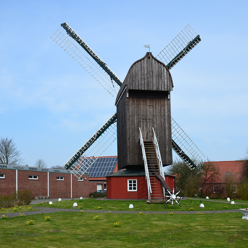 Rückseite
der Bockwindmühle
Schlüsselwörter: Windmühle, Nordsee