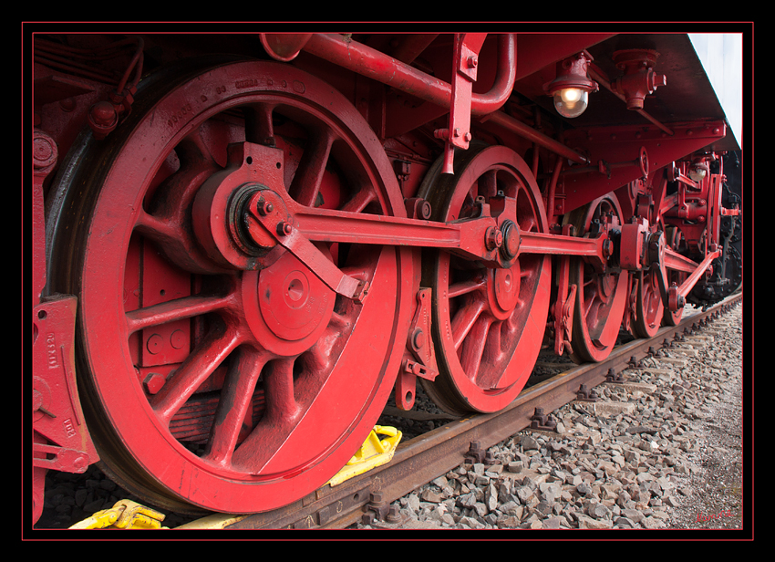 Detail Antrieb einer Dampflok
Schlüsselwörter: Eisenbahnmuseum Bochum Dahlhausen