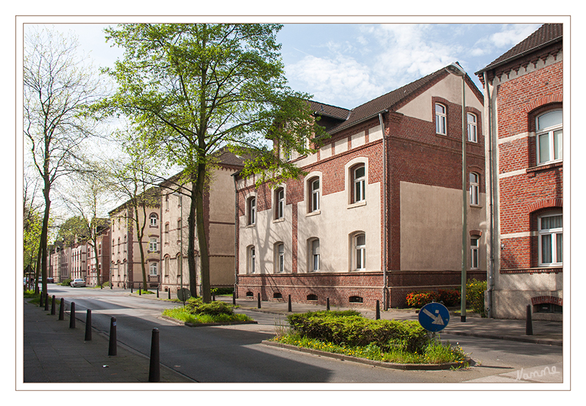 Duisburg Dichterviertel
erbaut zwischen 1905 und 1918, ist eine ehemalige Bergarbeitersiedlung im Duisburger Norden, genauer gesagt im Hamborner Ortsteil Obermarxloh. Der Name ergibt sich aus den zahlreichen, nach deutschen Dichtern vergebenen Straßennamen.

Danke an Hajo61 für seine Führung durch die Stadt.
Schlüsselwörter: Duisburg Dichterviertel