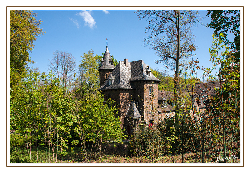 Schloß Schellenberg
ist ein gut erhaltenes Schloss auf einer bewaldeten Anhöhe der Ruhrhöhen im Essener Stadtteil Rellinghausen, Nordrhein-Westfalen. Es war von 1452 bis 1993 Eigentum der Freiherren von Vittinghoff genannt Schell zu Schellenberg und bis 1909 deren Wohnsitz.
Durch seine außergewöhnliche Lage ist es eines der seltenen Beispiele für eine ehemalige, hoch gelegene, zweiteilige Wasserburg. Die Anlage steht seit 1984 unter Denkmalschutz.
laut Wikipedia
Schlüsselwörter: Schloß Schellenberg Essen