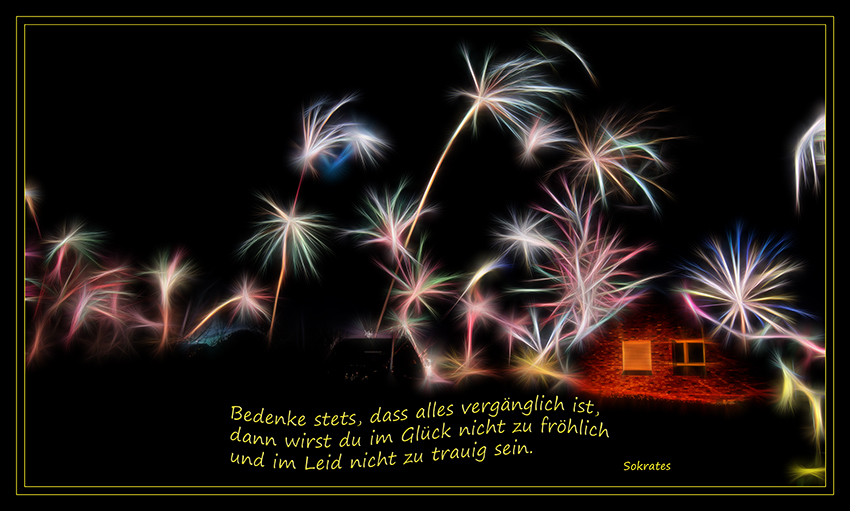 Nachdenklich
Schlüsselwörter: Feuerwerk