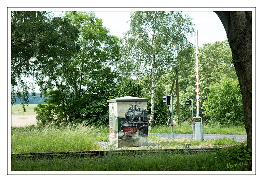 Bahnstromhäuschen in Binz
liebevoll bemalt
Schlüsselwörter: Rügen, Binz