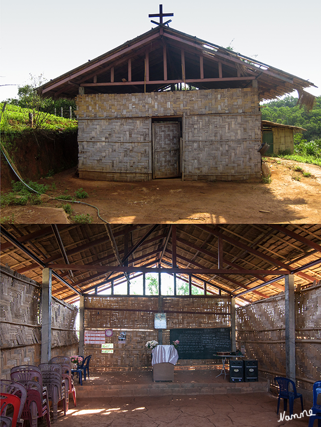 Im Dorf der Akha
Seit den Achtziger und Neunziger Jahren treten vermehrt Akha in die christliche Kirche ein; dies jedoch weniger aufgrund des Wirkens von Missionaren, sondern aufgrund der Tatsache, dass sie aus finanziellen oder kulturellen Gründen keine Möglichkeit mehr haben, ihre traditionelle Religion auszuüben.
laut Wikipedia
Schlüsselwörter: Thailand Akha