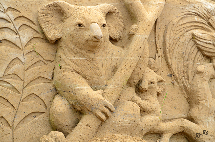 Sandskulpturen - Koalabär
Schlüsselwörter: Sandskulpturen