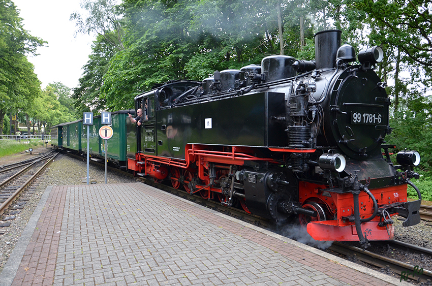 Rasender Roland
Einfahrt in Binz von Göhren kommend.
Schlüsselwörter: Rügen, Binz, Rasender Roland