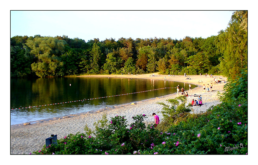 Feldmarksee
Im Zentrum des Erholungsgebietes Feldmark liegt der Feldmarksee. In den Sommermonaten ist ein Teil des Sees als Badezone abgetrennt.
Schlüsselwörter: Feldmarksee Sassenberg