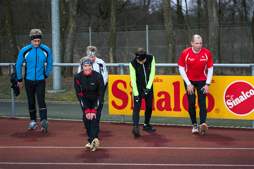 Stretching
Schlüsselwörter: Marathonstaffeltraining Training