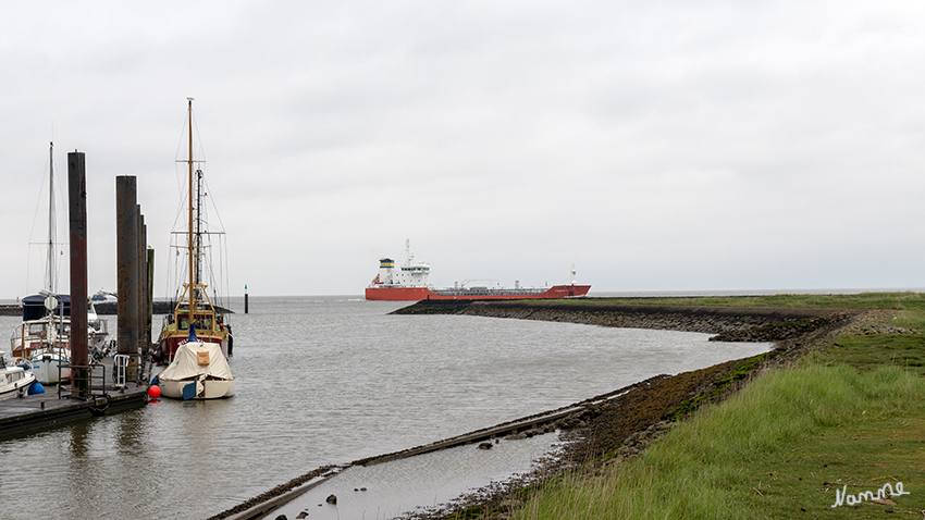 Blick auf die Elbe
Die Braake, ein Vorfluter, der die Niederung bis Otterndorf entwässert, fließt durch Altenbruch. An ihrer Mündung in die Elbe befindet sich ein kleiner Hafen und der restaurierte Leuchtturm die Dicke Berta. laut Wikipedia
Schlüsselwörter: Cuxhaven