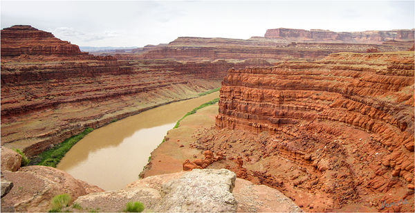 Canyonlands
Gooseneck Overlook
Blick auf den Colorado River 
Schlüsselwörter: Amerika Canyonlands Jeep