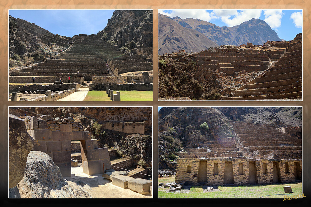 1 Peru Heiliges Tal Ollantaytambo
Um zur Festung zu gelangen, muss man eine Reihe von steilen Treppen erklimmen, die über die Terrassen von Pumatallis führen. Im Herzen der Festung steht der Sonnentempel, ein Gebäude, dass nie fertiggestellt wurde, aber mit der Mauer der Sechs Monolithen eindeutig das Eindrucksvollste von Ollantaytambo ist. laut peru-spezialisten
Schlüsselwörter: Peru