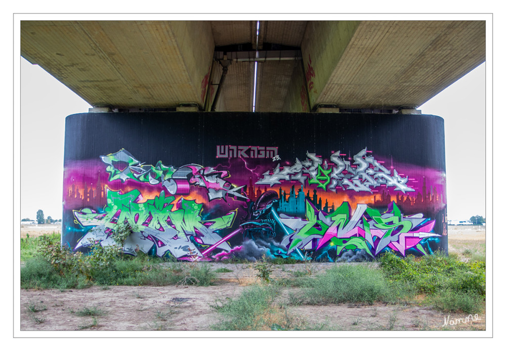 Graffiti unter der Rheinbrücke
in Neuss
Schlüsselwörter: 2025
