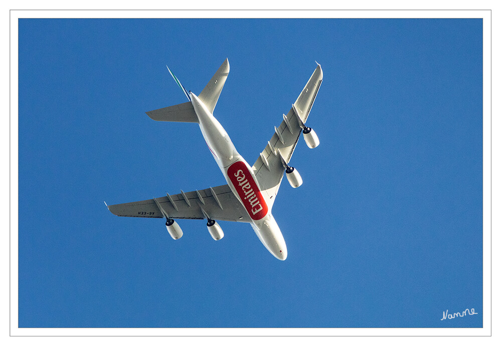 Ab in den Süden
So nah fliegt selten ein Flugzeug über meinen Kopf
