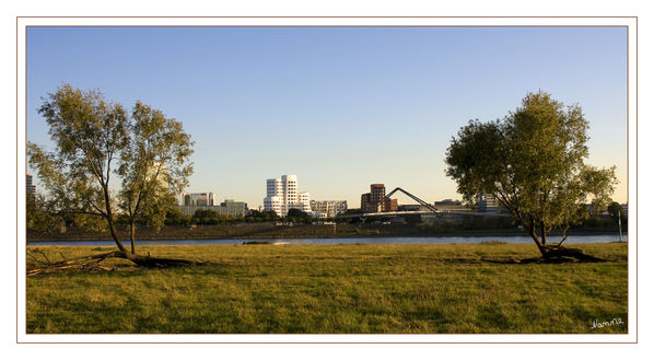 Blick über den Rhein
Schlüsselwörter: Gehry          Medienhafen