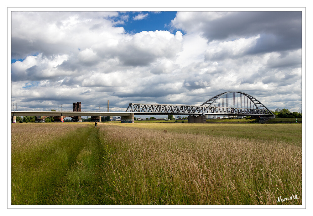 23 - Hammer Eisenbahnbrücke
mit der Ruine ihrer Vorgängerin
2022
