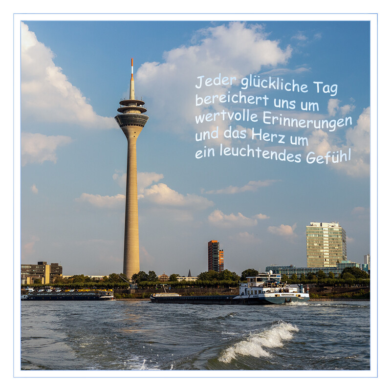 Glücklicher Tag
Schlüsselwörter: Düsseldorf; Rheinturm; 