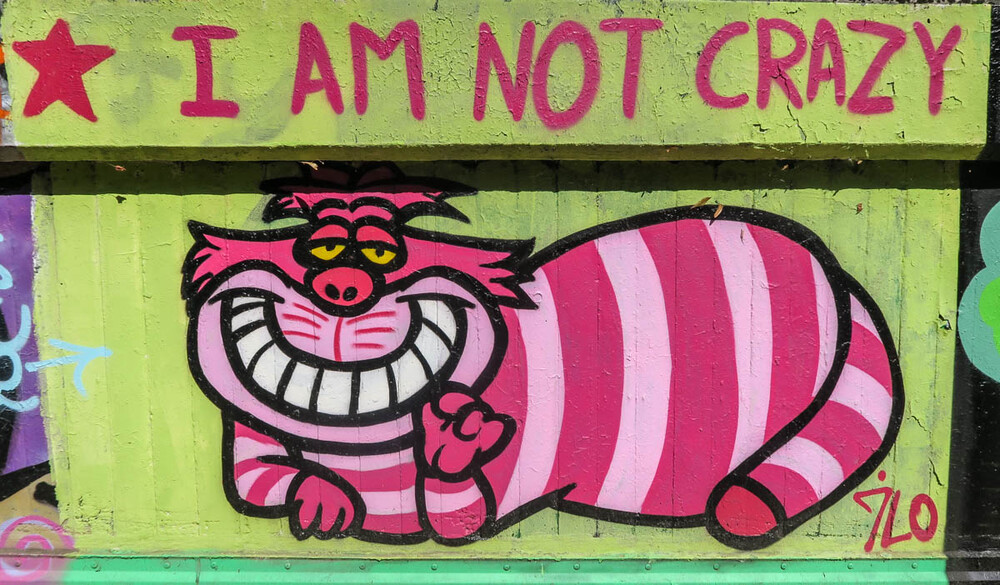 Graffiti "I am not crazy"
Karl-Heinz
Schlüsselwörter: 2022