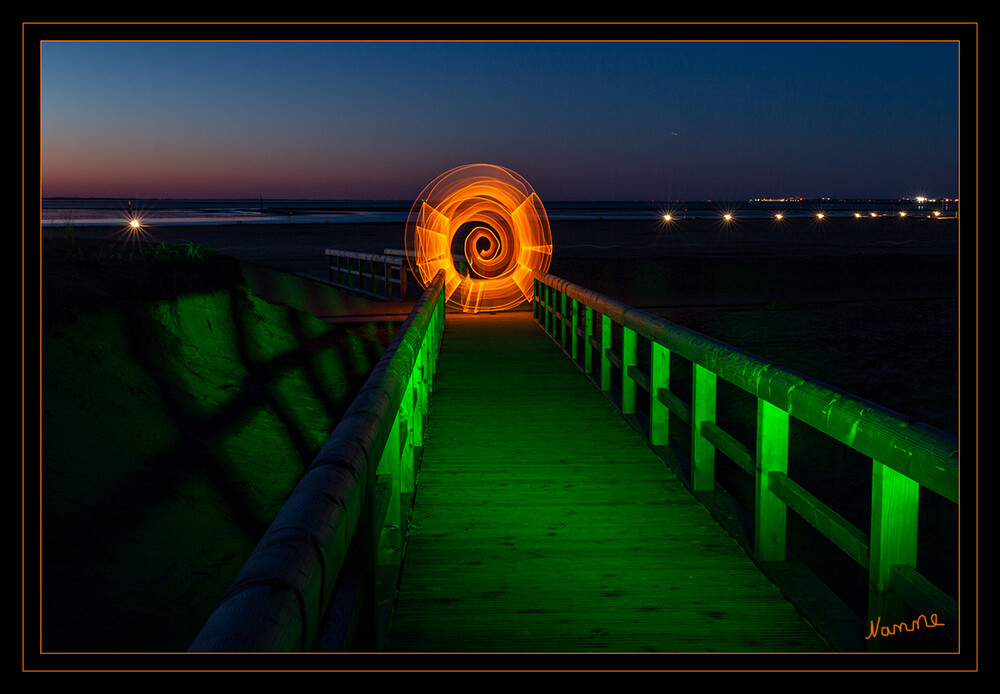 Spirale
Schlüsselwörter: Lichtmalerei; Lightpainting; 2022; Nordsee