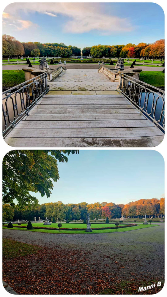 Schloss Nordkirchen
Venus-Insel
Dieser Inselgarten mit Blumen, Rasenflächen und zahlreichen Skulpturen wurde 1989 - 91 nach den Plänen des berühmten französischen Gartenkünstlers Duchêne vollständig wiederhergestellt. Im Norden dieser Insel, jenseits des Teichs, setzt ein weiterer Wegestern die Mittelachse des Schlosses weithin fort. lt.nordkirchen
Schlüsselwörter: 2026