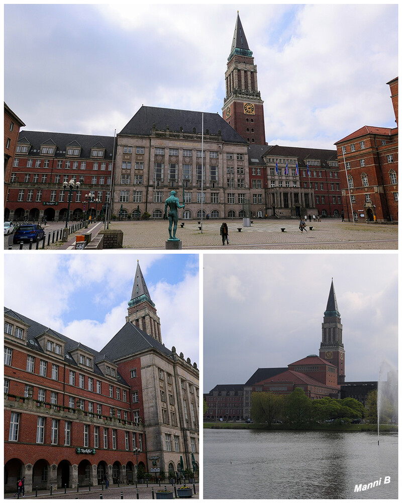 Kiel
Das Kieler Rathaus ist das Rathaus der schleswig-holsteinischen Landeshauptstadt Kiel. Der 106 m hohe Rathausturm ist eines ihrer Wahrzeichen. laut Wikipedia
Schlüsselwörter: Schleswig-Holstein