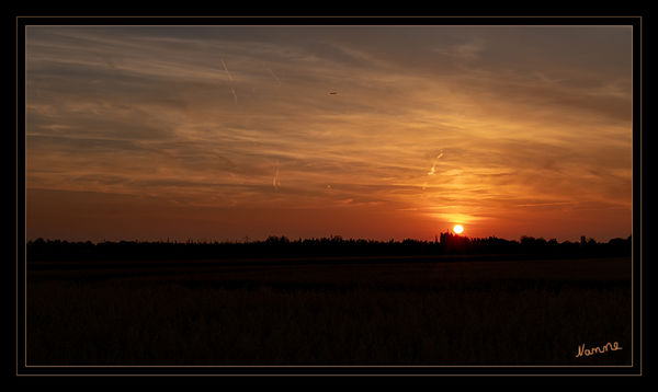 Sonnenuntergang
bei uns auf den Feldern
Schlüsselwörter: Sonnenuntergang