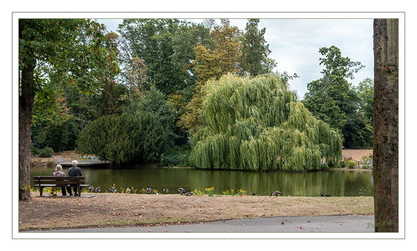 33 - Stadtidylle
Auch wenn es schon anfängt herbstlich auszusehen so ist der Stadtgarten doch eine wunderschöne Idylle.
Schlüsselwörter: Neuss, Stadtgarten