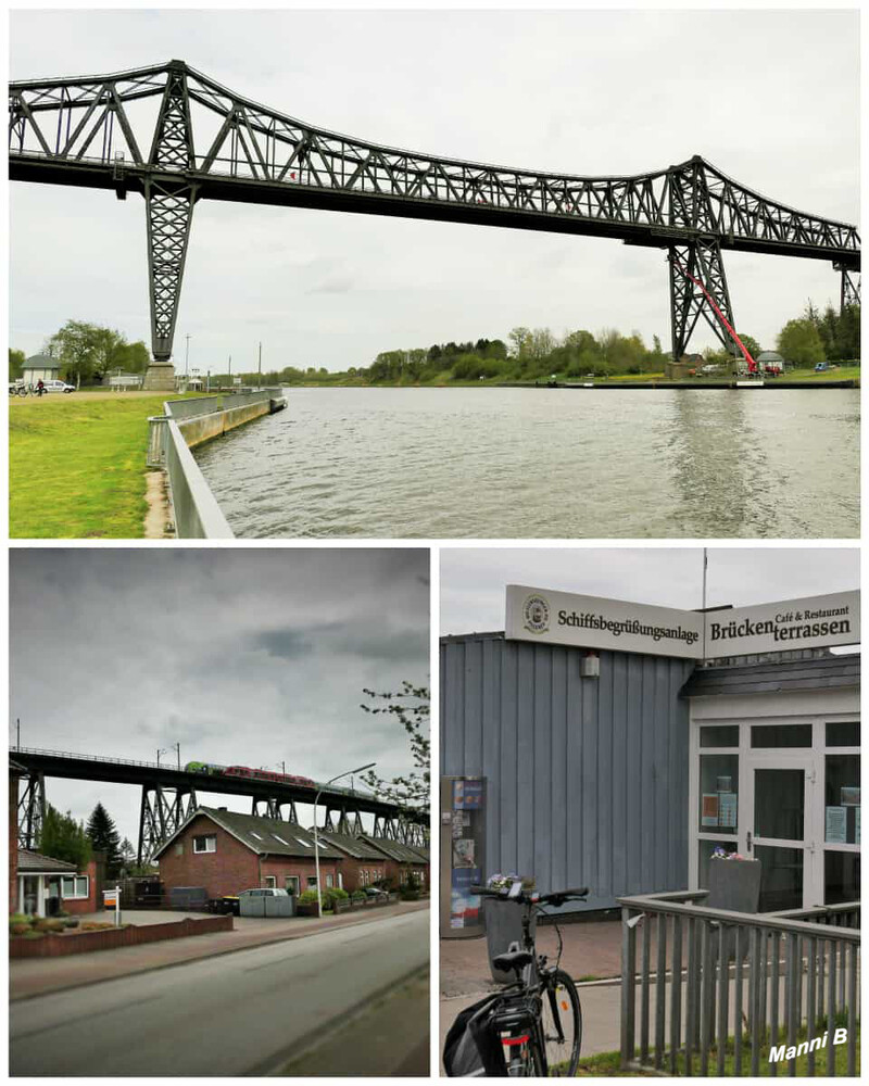 Rendsburg
Eisenbahnbrücke mit Schiffsbegrüßungsanlage. Die Schiffsbegrüßungsanlage Rendsburg ist eine Einrichtung am Nord-Ostsee-Kanal direkt an der Rendsburger Hochbrücke. Sie wurde als zweite Schiffsbegrüßungsanlage in Deutschland am 2. Juni 1997 eingeweiht. laut Wikipedia
Schlüsselwörter: Schleswig-Holstein