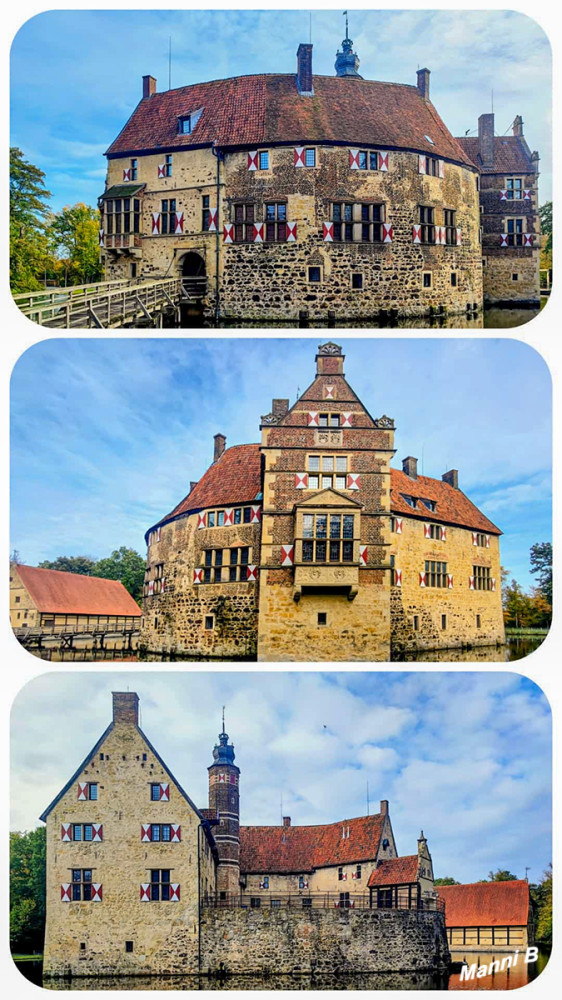 Burg Vischering
ist eine münsterländische Wasserburg am nördlichen Rand der nordrhein-westfälischen Stadt Lüdinghausen. Trotz eines fast vollständigen Neubaus im 16. Jahrhundert hat die Burg ihren wehrhaften Charakter weitgehend erhalten.lt. Wikipedia
Schlüsselwörter: 2026