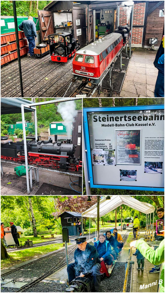 Steiertseebahn
Die Steinertseebahn wird vom Modellbahnclub Kassel e.V. seit nunmehr über 30 Jahren auf dem von der Gemeinde gepachteten ehemaligen Zechengelände im Naherholungsgebiet Steinertsee in Kaufungen betrieben. lt. steinertseebahn-kfg
Schlüsselwörter: 2026