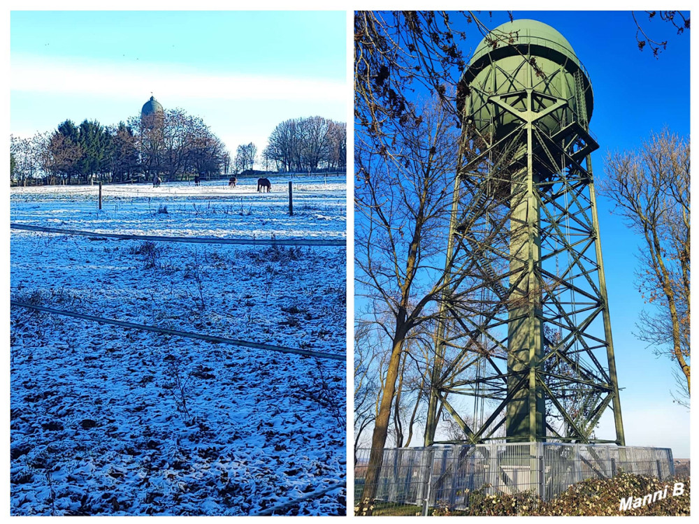 Lanstroper Ei
Das Lanstroper Ei ist ein Wasserturm mit stählernem K-Fachwerk und einem Stahl-Behälter, seit 1981 als Wasserturm ohne Füllung und außer Betrieb. Dieser Turm steht weithin sichtbar auf einer Anhöhe südlich der Autobahn A 2 im Dortmunder Nordosten, nahe dem Ortsteil Lanstrop. lt.Wikipedia
Schlüsselwörter: 2026