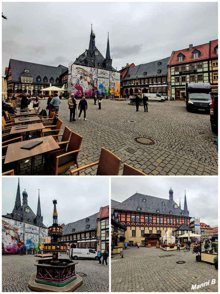 Wernigerode
Marktplatz mit Rathaus uns Brunnen
Schlüsselwörter: 2025