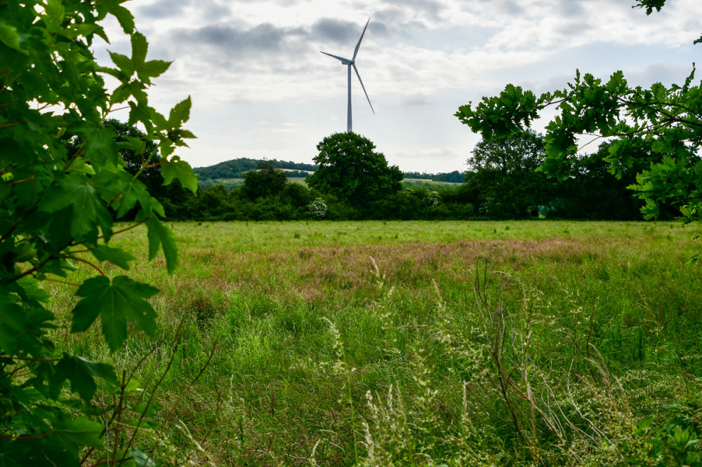 Windrad in der Natur
Eine Windkraftanlage oder Windenergieanlage wandelt Bewegungsenergie des Windes in elektrische Energie um u. speist sie in ein Stromnetz ein. Umgangssprachlich werden auch die Bezeichnungen Windkraftwerk u. Windrad verwendet. (wikipedia)
Schlüsselwörter: 2025